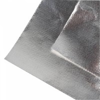 Fireproof Thermal Insulation Double Side Aluminum Foil Coated Fiberglass Fabric Insulation For Fireplace